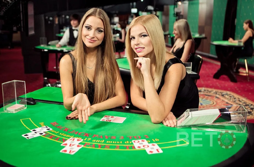 Tampilan permainan kasino live pada perangkat seluler