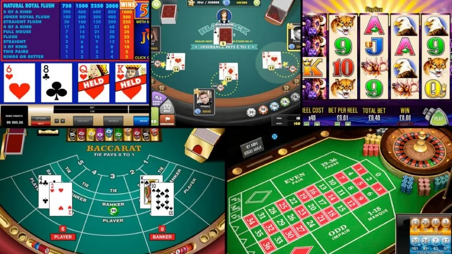 Suasana meja kasino digital PASAR123
